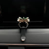 Car Air Conditioning Vent Pineapple Decorative Aromatherapy Clip(Rhinestones)