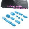 13 in 1 Universal Silicone Anti-Dust Plugs for Laptop(Blue)