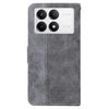 For Xiaomi Redmi K70 Pro / K70 Geometric Embossed Leather Phone Case(Grey)