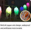 Halloween LED White Yarn Skull Ghost Festival Horror Atmosphere Decorative Lights, Style: 2.5m 10 Lights (White)