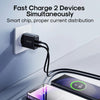 JOYROOM JR-TCN01 2.4A Dual Ports USB Charger, Plug:EU Plug(Black)
