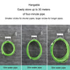 Stainless Steel Hose Storage Holder Garden Home Car Wash Faucet Hose Storage Hook, Model:  Round Line (White)