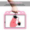 For Samsung Galaxy Tab S9 FE / X510N Handle Kickstand Children EVA Shockproof Tablet Case(Pink)