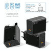 GaN PD48W Type-C PD3.0 + USB3.0 Fast Charger US Plug(White)
