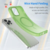 For iPhone 12 Pro MagSafe Frosted Translucent TPU + PC Full Coverage Phone Case(Green)