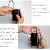 Wall Mounted Key Safe Box - 6 Key Capacity (Black)