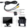 F0505 7 inch HD Car Dual Camera Rearview Mirror Monitor, with 2 x 10m Cable