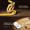 REMAX RC-C165 Prime 1.2m 60W Type-C to Type-C + 8 Pin Braided Fast Charging Cable(Silver)