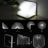 Creative LED Flip Origami Book Lamp Nightlights, Warm White Light + White Light, FS-LED01 500 lumens