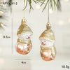 2pcs Christmas Decoration Christmas Tree Pendant Hanging Ornament, Style: Round Snowman