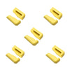 5 Pairs Car Mobile Phone Bracket Dashboard Navigation Paste Adjustable Bracket(Yellow)