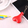 1 Male to 2 Females 3.5mm Jack Plug Multi-function Heart Shaped Earphone Audio Video Splitter Adapter with Key Chain for iPhone, iPad, iPod, Samsung, Xiaomi, HTC and Other 3.5 mm Audio Interface Electronic Digital Products(Red)
