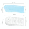 JF101 Invisible Transparent Silicone Heightening Pad Heel Heightening Insole Shock Absorption Half Pad, Specification:One Layer(Black)