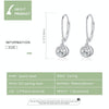 Sterling Silver S925 Earrings Simple Zircon Earrings