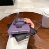 For Samsung Galaxy S24+ 5G Rotation Holder MagSafe Phone Case(Purple)