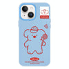 For iPhone 14 Plus Skin Feeling Jelly TPU Hybrid PC Phone Case(Koala Blue)