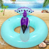 Blue Peacock Swimming Ring Adult Children Inflatable Seat Ring Lifebuoy, Size:120cm