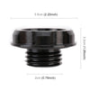 Car Modified Stainless Steel Oil Cap Engine Tank Cover for Honda, Size: 5.6 x 3.2cm(Black)