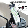 CS-856D1 Motorcycle Rotatable Chargeable Aluminum Alloy Mobile Phone Holder, Mirror Holder Version(Black)