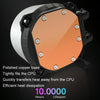 COOLMOON CM-YM-240T Digital ARGB Lens Edition Integrated Water Cooling CPU Cooler Temperature Display CPU Fan(Black)