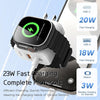 TOTUDESIGN UW128 23W USB-A to Type-C GaN Watch Fast Charging Travel Charger, Plug:EU Plug(White)