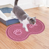 Pink PVC Cat Litter Mat - Anti-Skid & Easy Clean