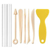 8 In 1 Pottery Tool Set Acrylic Stick  Soft Pottery Clay Carving Knife