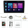 A3012 9 Inch Android Navigation CarPlay 1+32G Dual-Spindle Universal Central Control Screen Car Navigator Reversing Video Player(Standard)