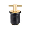 Marine Motorboat Deck Cross Drain Plug Screw, Size: Copper For 25mm