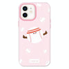For iPhone 12 Skin Feeling Jelly TPU Hybrid PC Phone Case(Sports Baseball Pink)