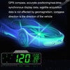 GPS HUD Head-Up Display 8" Speedometer with Compass, Overspeed Alarm