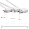 STARTRC 30cm 8 Pin to Micro USB Converting Connector Data Cable for DJI Mavic Mini /  Air, Shark Remote Controller(White)