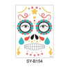 Waterproof And Sweat Proof Of The Dead Masquerade Party Temporary Stickers Halloween Face Tattoo Stickers(SY-B154)