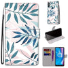 For Alcatel 1S (2020) / 3L (2020) Coloured Drawing Cross Texture Horizontal Flip PU Leather Case with Holder & Card Slots & Wallet & Lanyard(Pink Green Leaf)