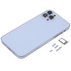 iPhone X Back Glass Replacement, iP13 Pro Style (Blue)