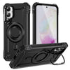 For Samsung Galaxy A35 5G Lens Holder MagSafe Phone Case(Black)