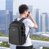 PULUZ Outdoor Portable Waterproof Scratch-proof Dual Shoulders Backpack Handheld PTZ Stabilizer Camera Bag with Rain Cover for Digital Camera, DJI Ronin-SC / Ronin-S (Black)