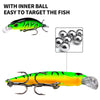 PROBEROS DW577 8003 Hook 5.3cm 4.6g Sinking Minnow Lure Long Casting Bionic Plastic Hard Bait Fishing Tackle(Color C)
