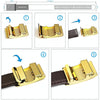 Men Casual Cow Leather Belt Waistband with Buckle Head, Length: 120cm(Black)