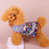 Small Dog Woollen Skirt, Blue-Grey, Size M