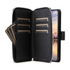 For Samsung Galaxy A35 Nine-card Slots Zipper Wallet Bag Leather Phone Case(Black)
