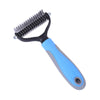 Dog Comb, Stainless Steel, Blue, 18x7cm - Detangling & Grooming
