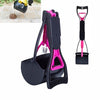 Foldable Long Handled Pooper Scooper for Dogs (Pink)