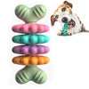 Dog Chew Toy, Green Bone with 4 Petals, Teething & Cleaning
