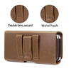 5.5-6.7 inch Universal Multifunctional Horizontal Magnetic Flip Cover PU Phone Waist Bag(Brown)