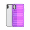 For iPhone XS Max High Transparency TPU Hybrid PC Airbag Phone Case(Transparent Purple)