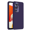 For Samsung Galaxy A14 Nano Lens Cover Liquid Silicone Phone Case(Dark Purple)