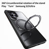 For Samsung Galaxy S25 Ultra 5G Frosted 360 Degree MagSafe Magnetic Holder Phone Case(Black)