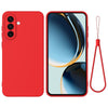 For Samsung Galaxy A26 5G Pure Color Liquid Silicone Shockproof Full Coverage Phone Case(Red)