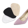 5 Pairs Anti-Slip Sole Pads For High Heels Gel Crystal Comfortable Half Pads, Colour: Flannel Black